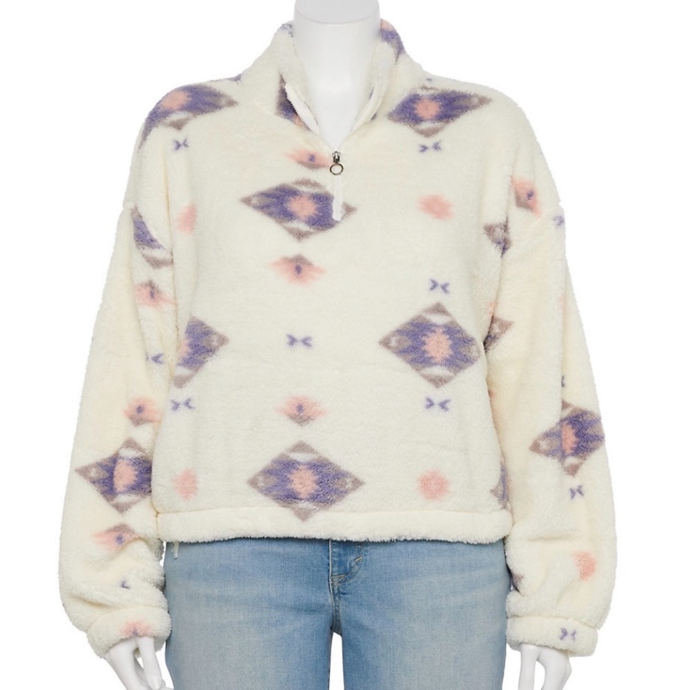 SO Quarter Zip Sherpa Pullover